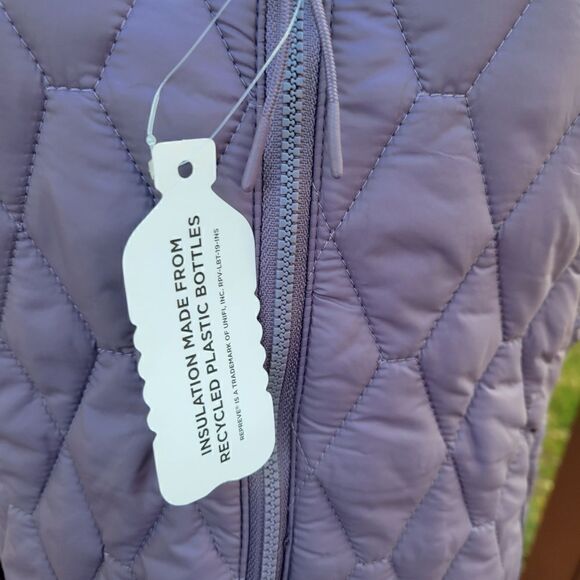 Free Country Lavender Quilted Puffer Vest Women’s Sz Med NWT - Picture 11 of 15